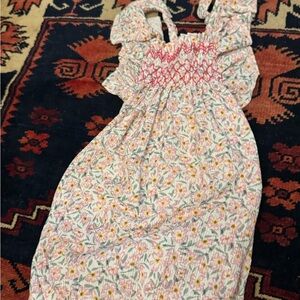 Zara Kids Dress with Pink and Yellow Floral Design